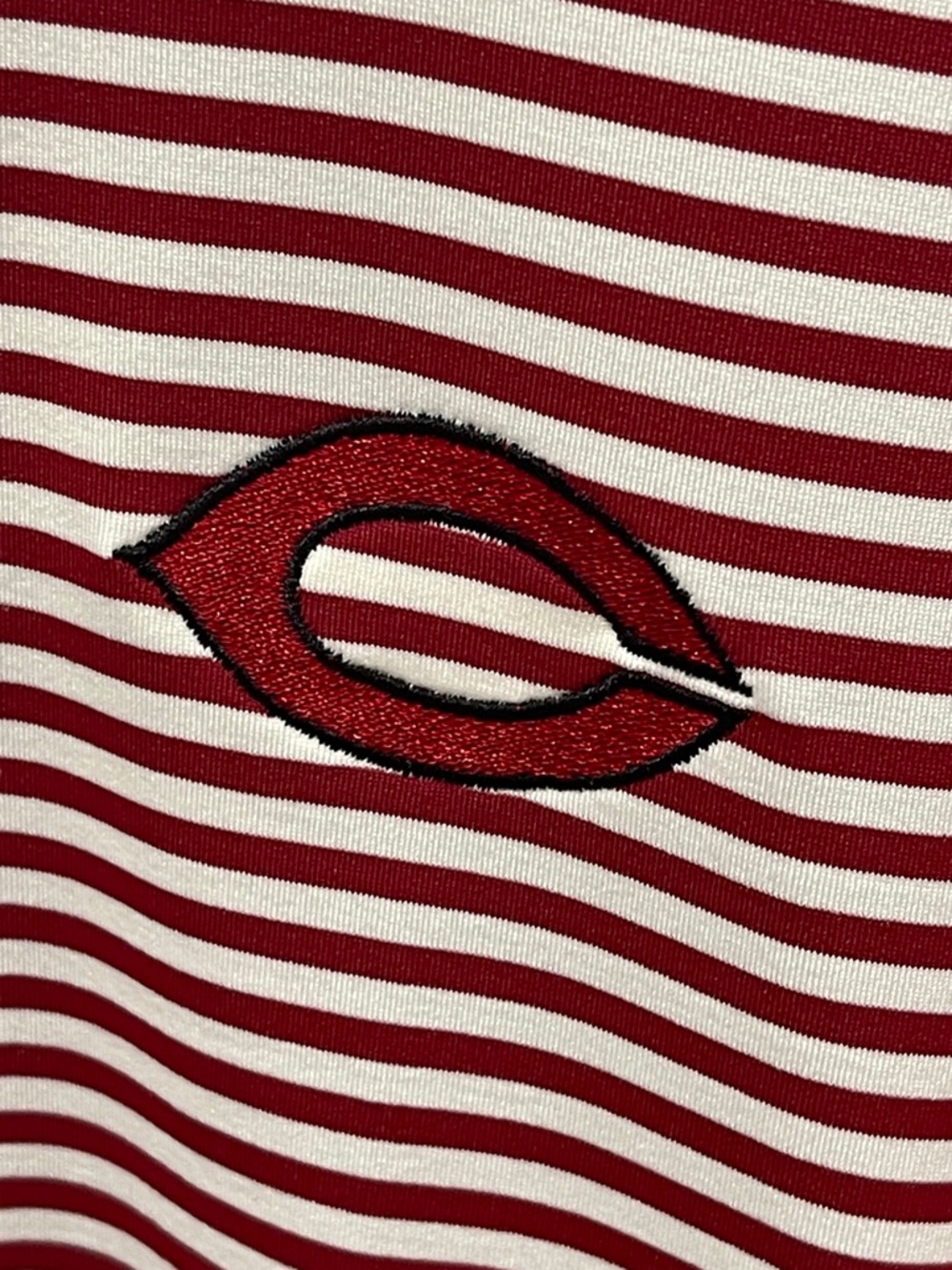 Vineyard Vines X Cincinnati Reds Stripe Performance Polo Shirt Size XL Baseball - Picture 3 of 7